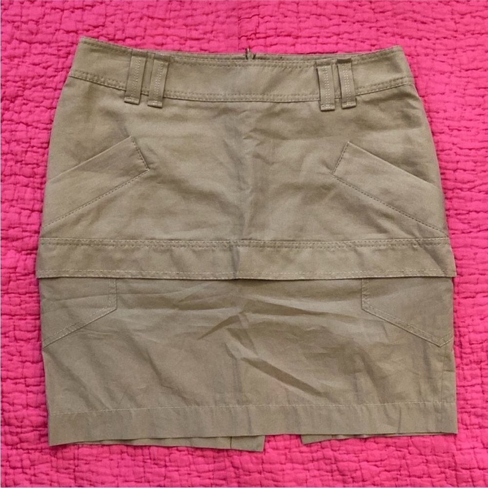 Brunello Cucinelli Tan Mini Skirt, US6